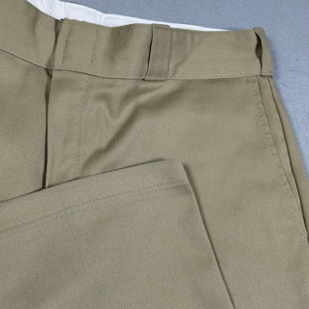 Dickies Flex Khaki Tan Straight Leg Work Pants Mens 34x30